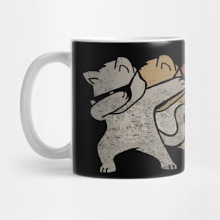 Dabbing Cat Shirt Vintage Funny Mug